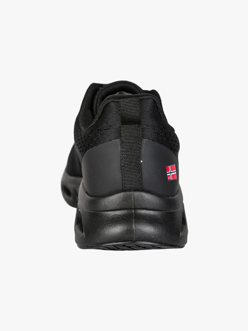 Sneakers da uomo sportive in tessuto - nero