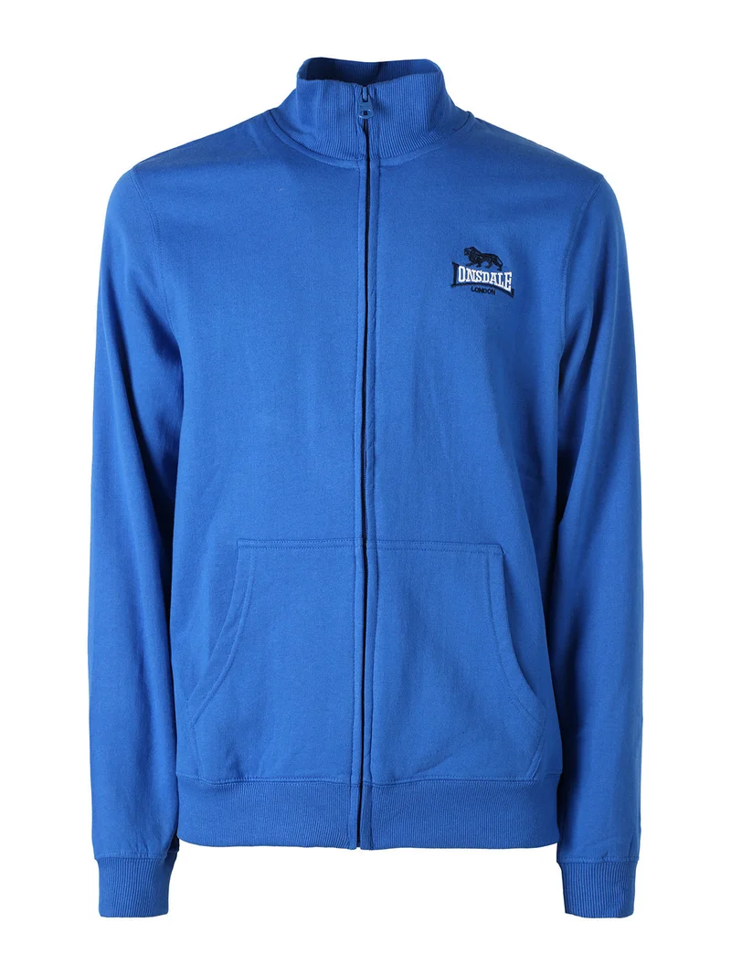 Felpa sportiva da uomo con zip intera - blu