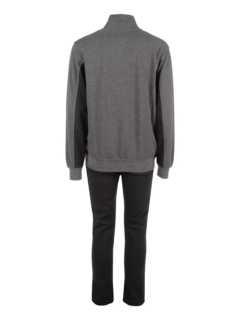 Completo tuta da uomo con felpa e pantaloni - grigio scuro