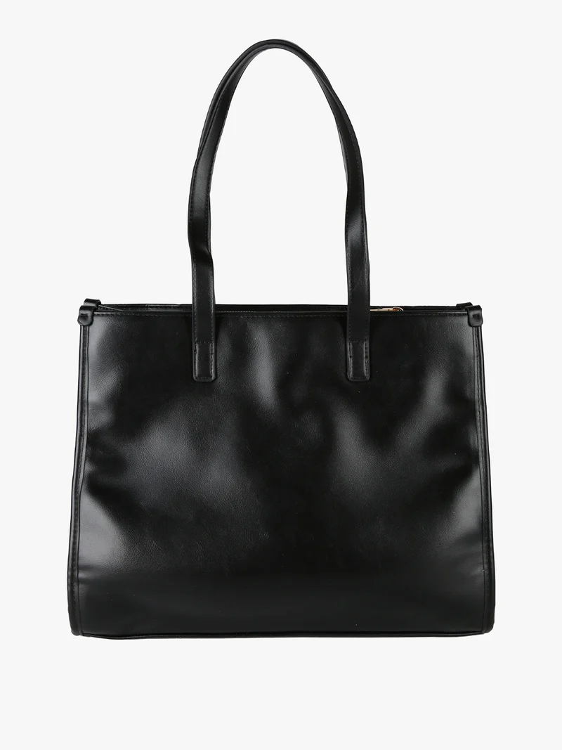 Borsa donna trapuntata con ciondoli - nero