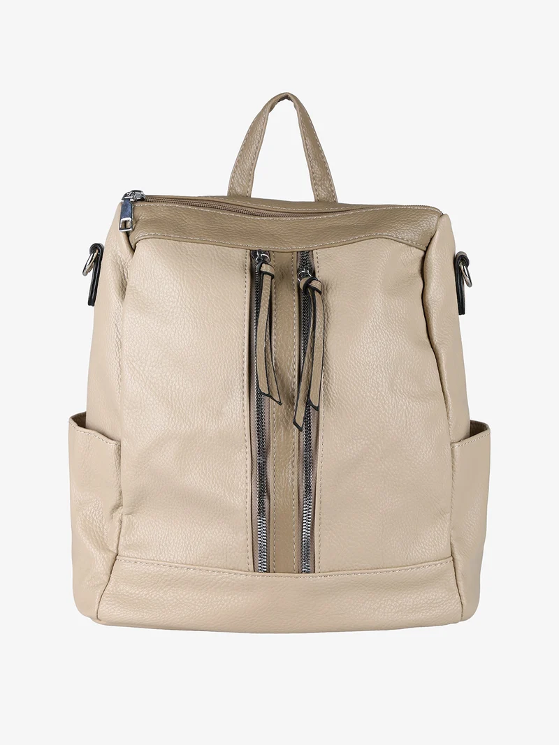 Zaino donna in ecopelle - taupe