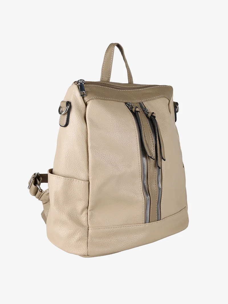Zaino donna in ecopelle - taupe