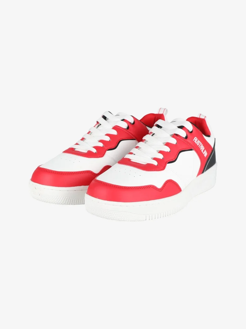 Sneakers stringate uomo - rosso