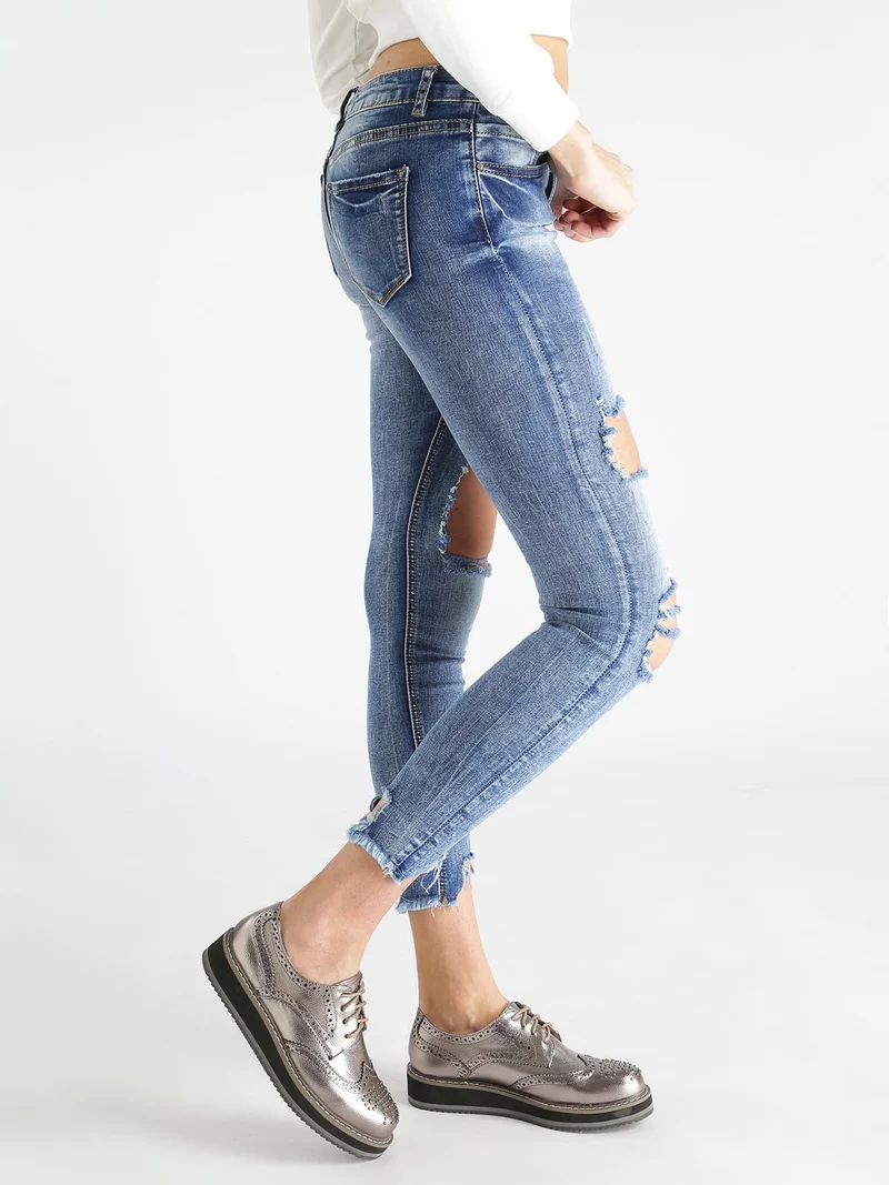 Jeans skinny strappati - jeans