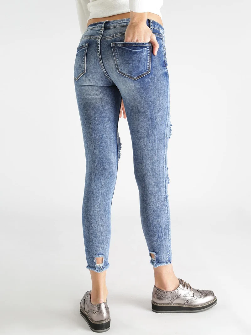 Jeans skinny strappati - jeans