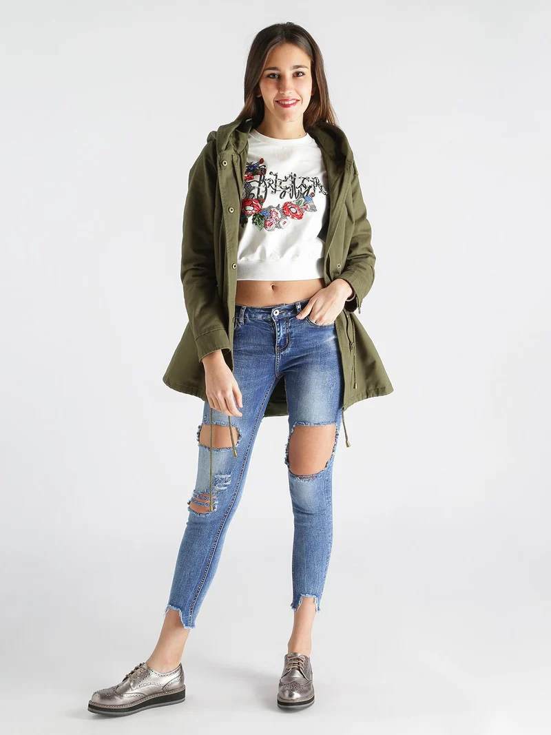 Jeans skinny strappati - jeans