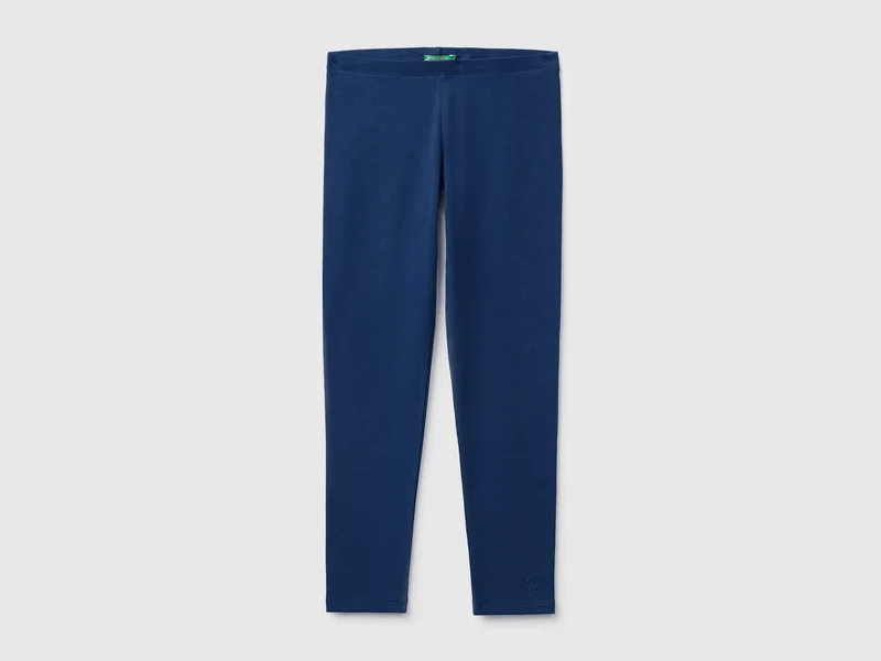 Leggings aus Stretch-Baumwolle mit Logo