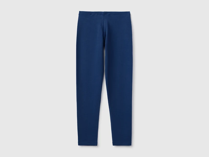 Leggings aus Stretch-Baumwolle mit Logo