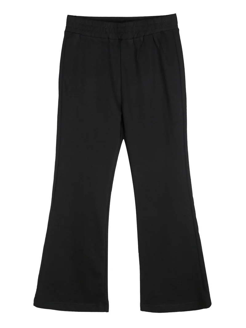 Pantaloni da bambina a zampa - nero