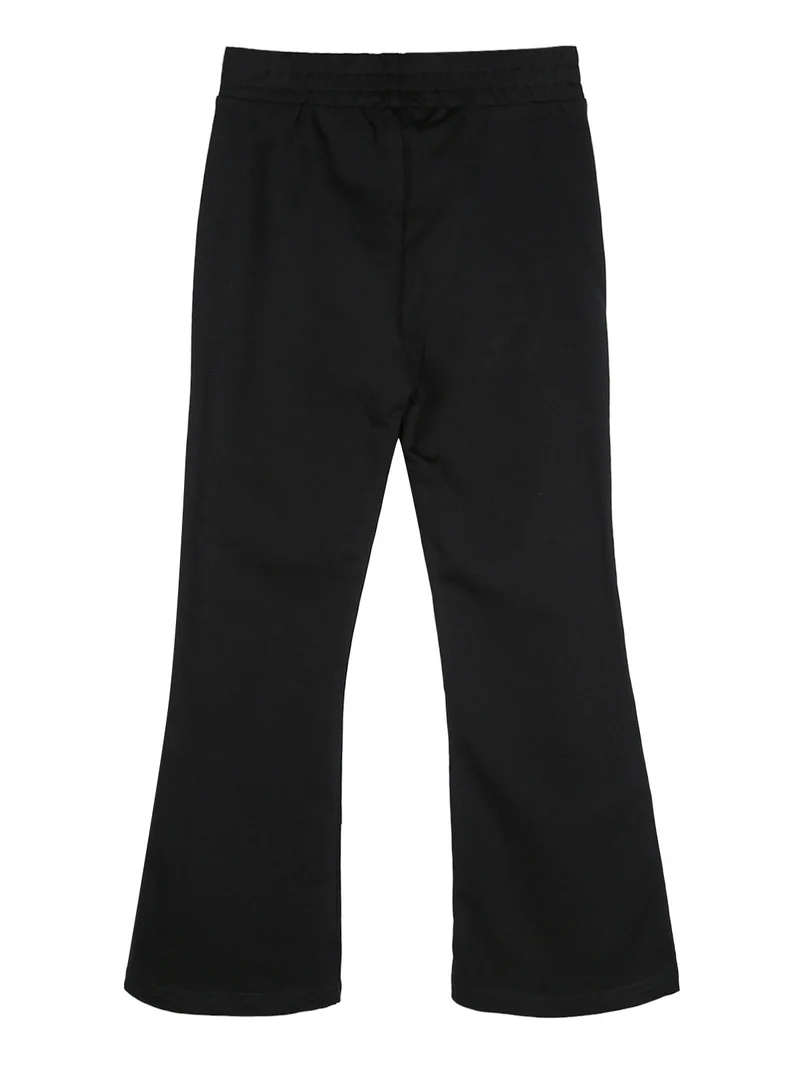 Pantaloni da bambina a zampa - nero