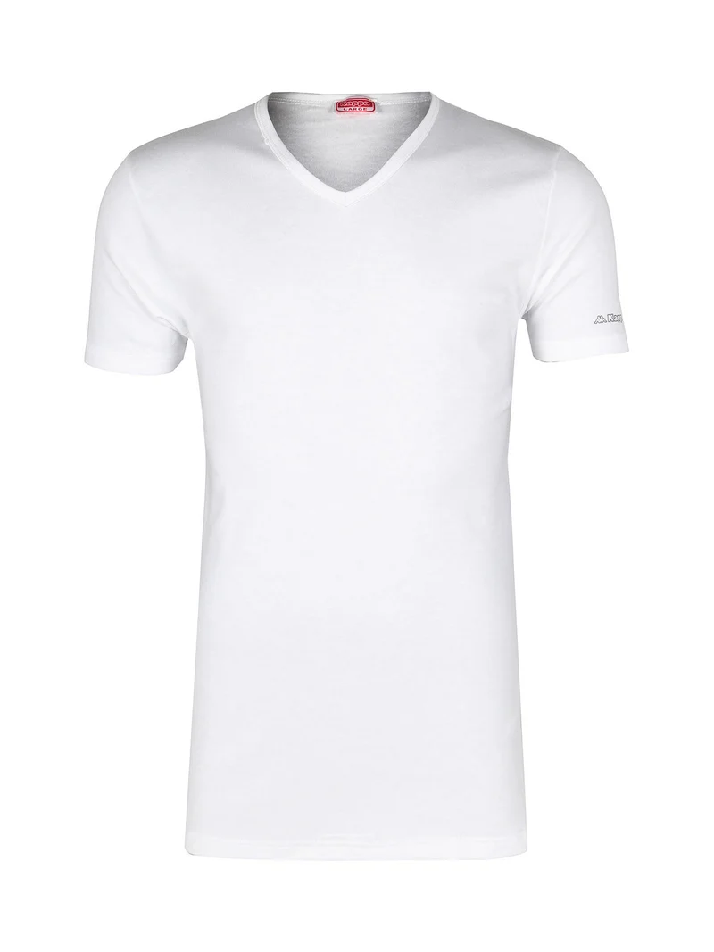 Maglia manica corta da uomo in caldo cotone - bianco