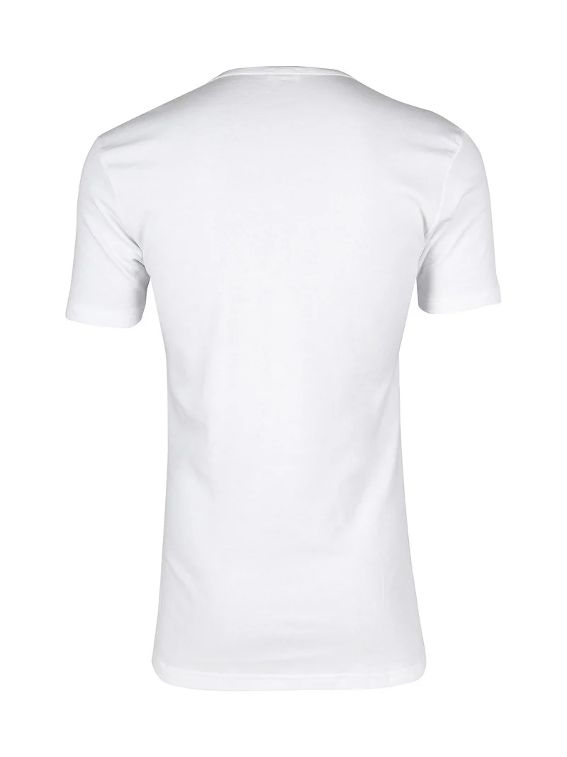 Maglia manica corta da uomo in caldo cotone - bianco