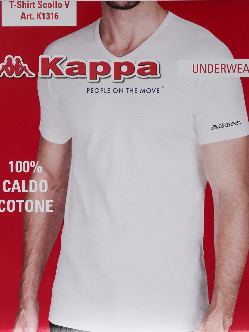 Maglia manica corta da uomo in caldo cotone - bianco