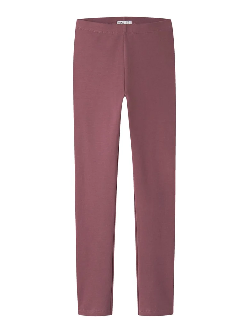 NKFDAVINA SOLID SWE LEGGING BRU N