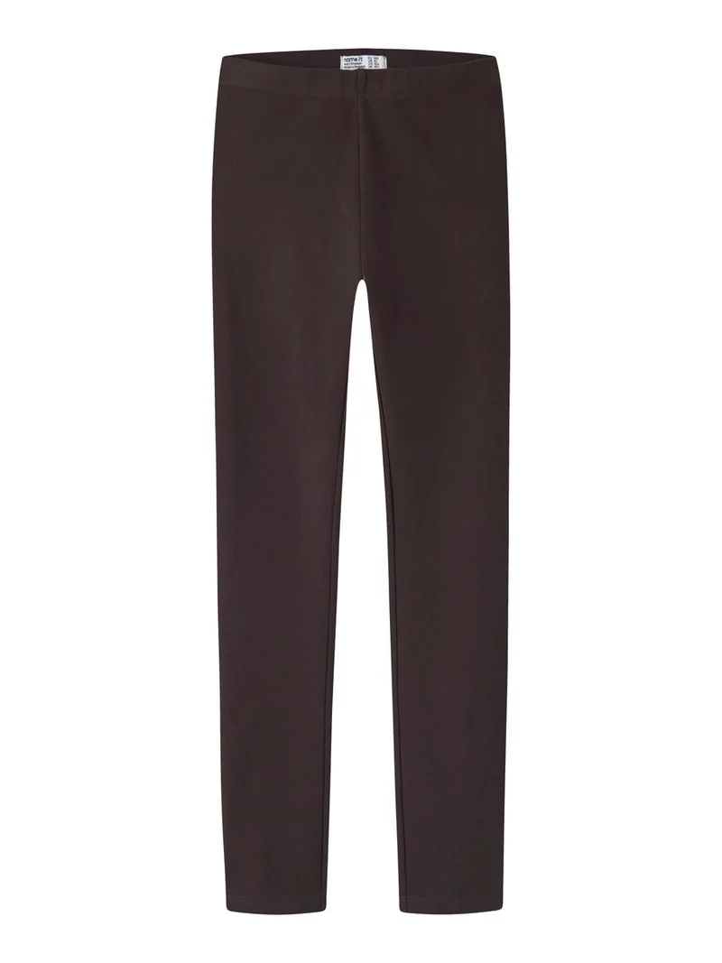 NKFDAVINA SOLID SWE LEGGING BRU N
