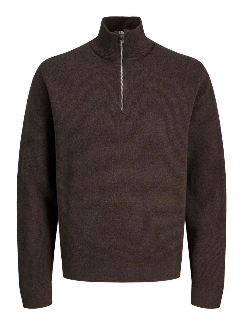 JJMILANO STITCH KNIT HALF ZIP SN