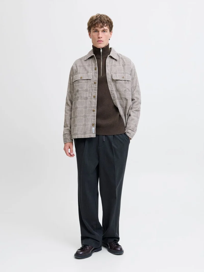 JJMILANO STITCH KNIT HALF ZIP SN
