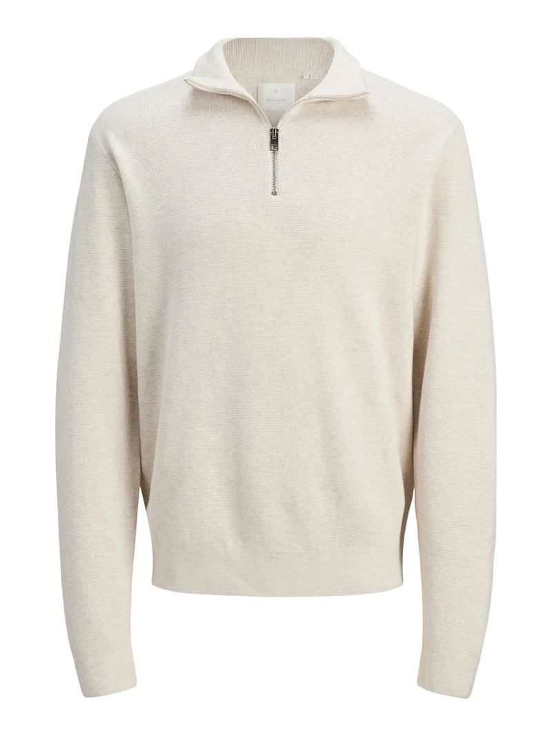 JJMILANO STITCH KNIT HALF ZIP SN