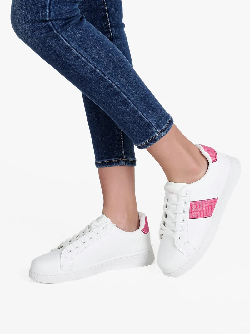 Sneakers donna stringate - fucsia