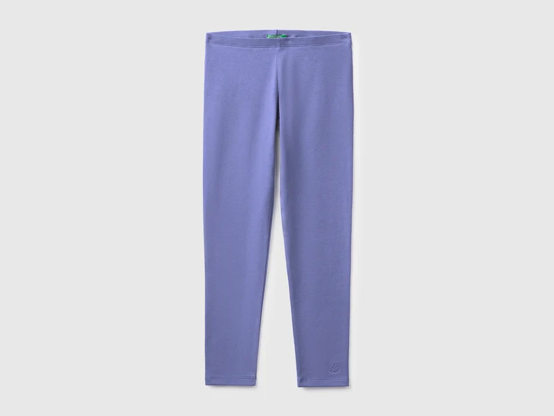 Leggings aus Stretch-Baumwolle mit Logo