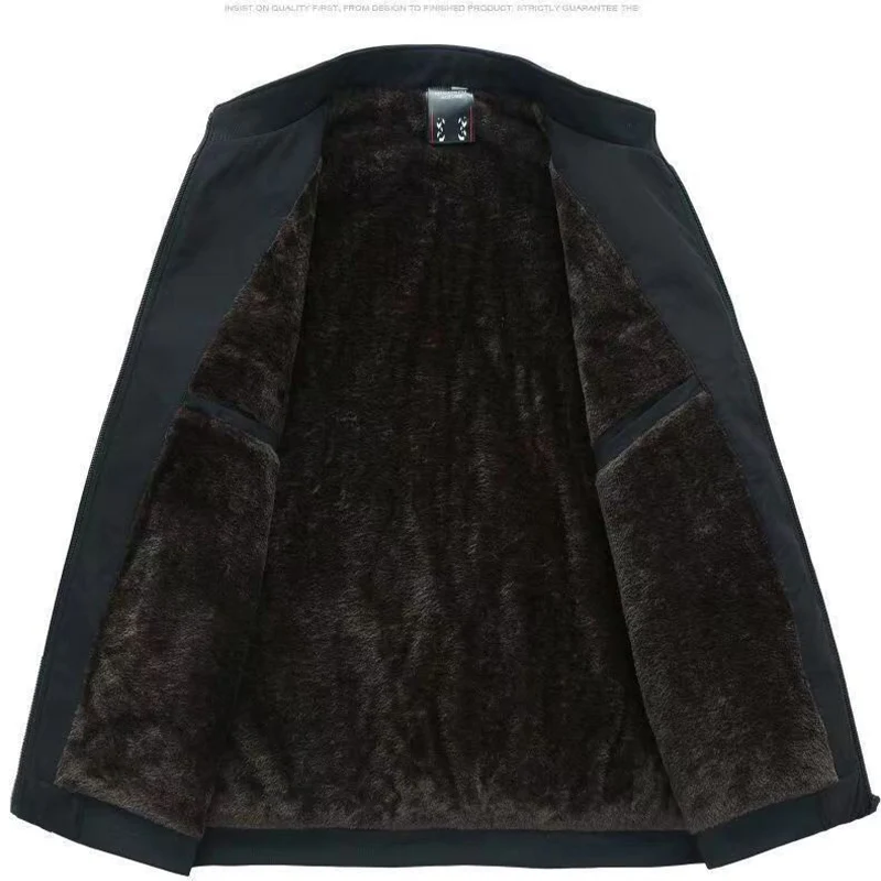 Herren Übergangsjacke | Stehkragen & Revers | Warm Gefüttert | Winddicht