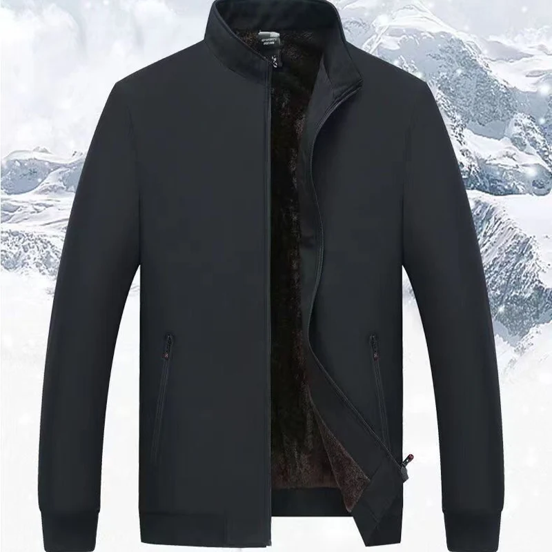 Herren Übergangsjacke | Stehkragen & Revers | Warm Gefüttert | Winddicht