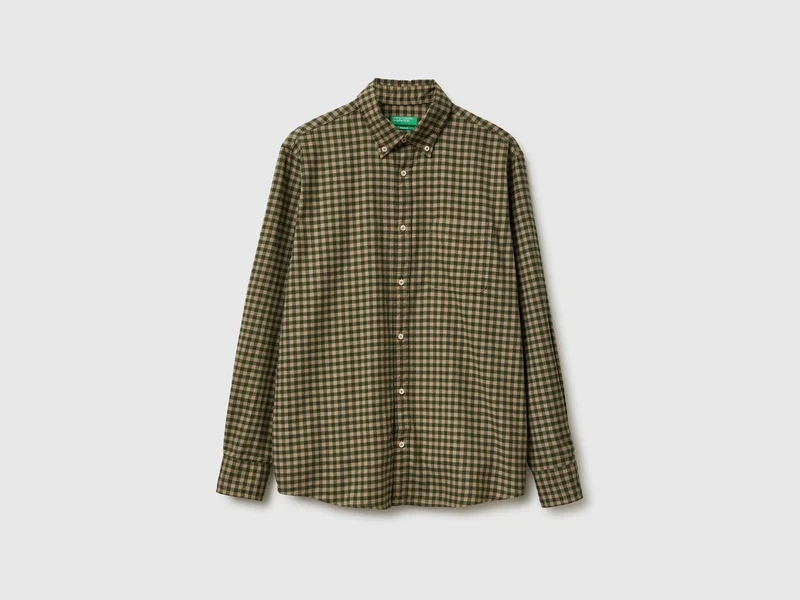 Flanell-Button-Down-Hemd