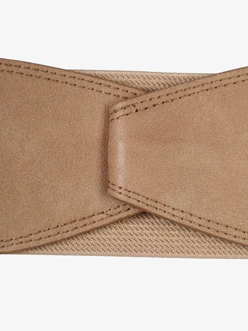 Cintura elastica da donna - cammello