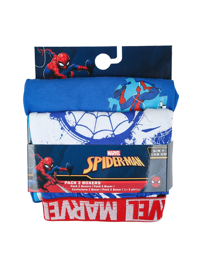 Confezione da 2 boxer da bambino con stampe - blu