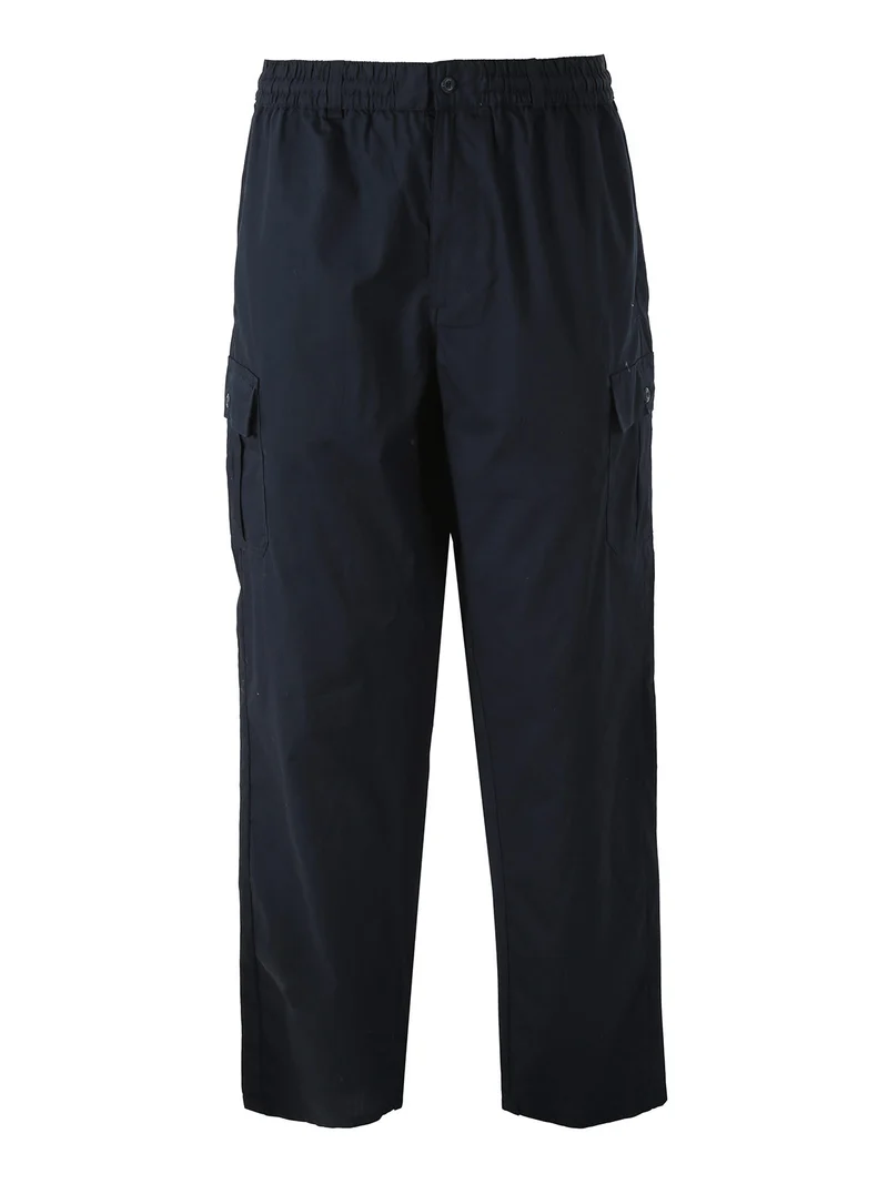 Pantaloni cargo da uomo in cotone - blu scuro
