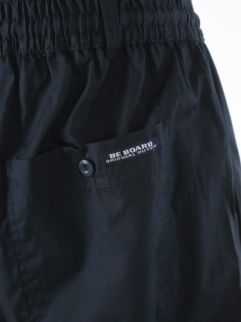 Pantaloni cargo da uomo in cotone - blu scuro