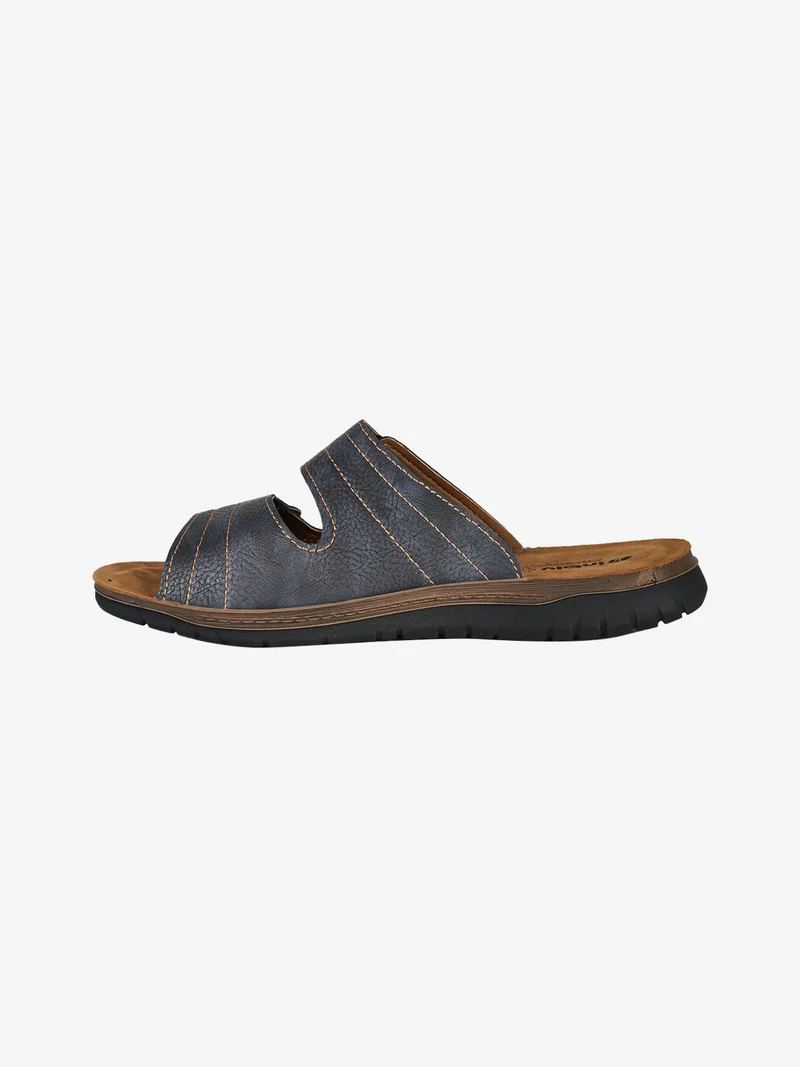Ciabatte da uomo con strappi - blu scuro