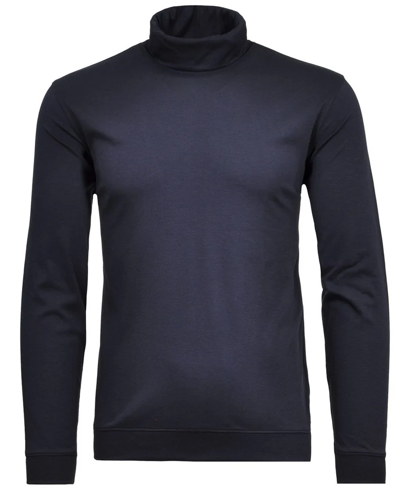 Turtle neck with bottom rib