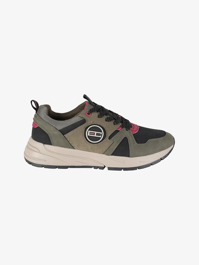 Sneakers stringate da uomo - oliva