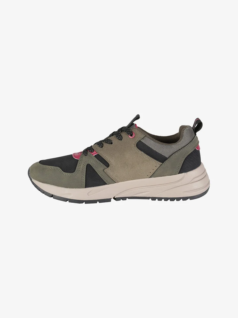 Sneakers stringate da uomo - oliva