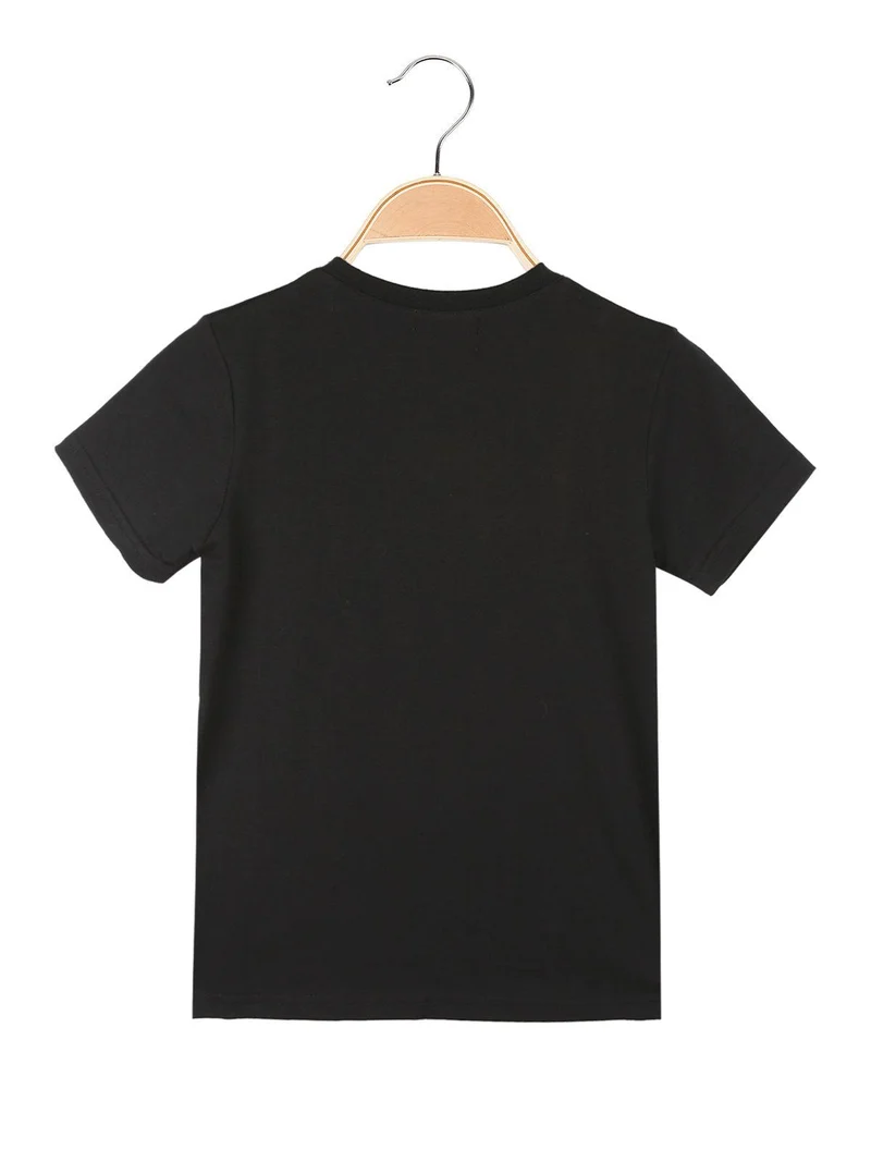 T-shirt bambino con stampa - nero