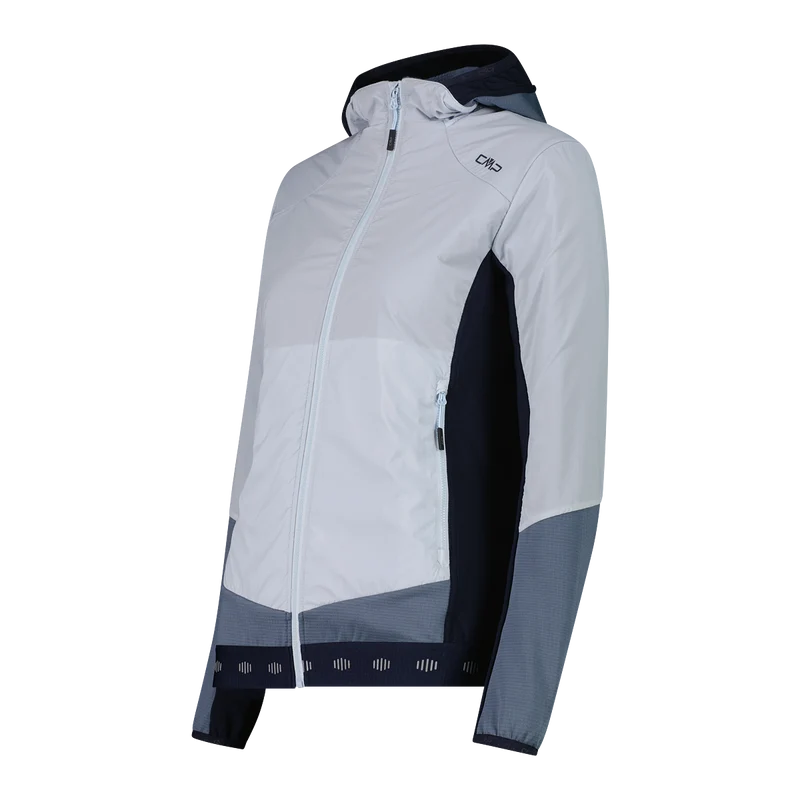 WOMAN JACKET HYBRID FIX HOOD