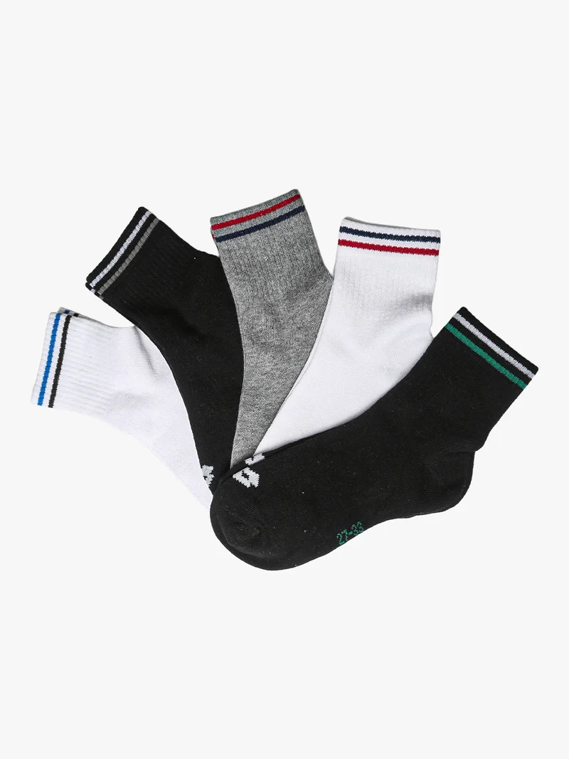 Confezione da 5 paia di calze midi da bambino - assortito