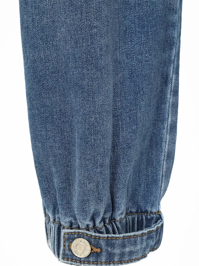 Jeans donna cargo con tasconi - jeans