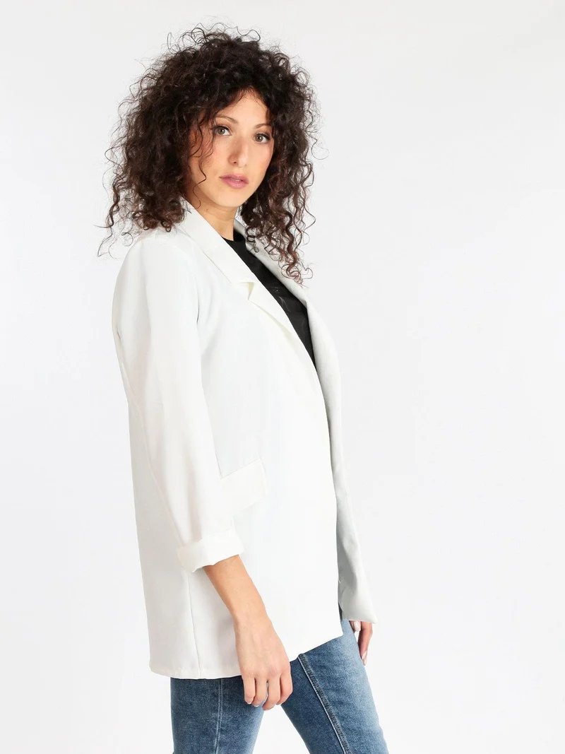 Blazer donna aperto - bianco