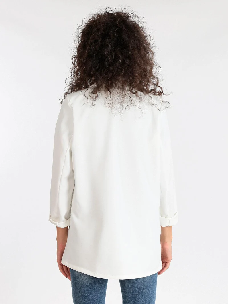 Blazer donna aperto - bianco