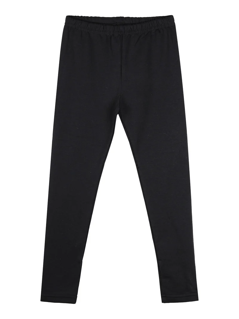 Completo 2 pezzi da bambina con felpa e leggings - panna