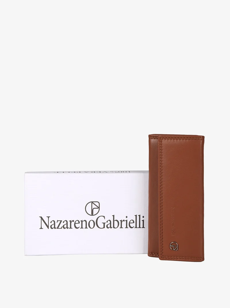 Portachiavi chiuso in pelle - marrone