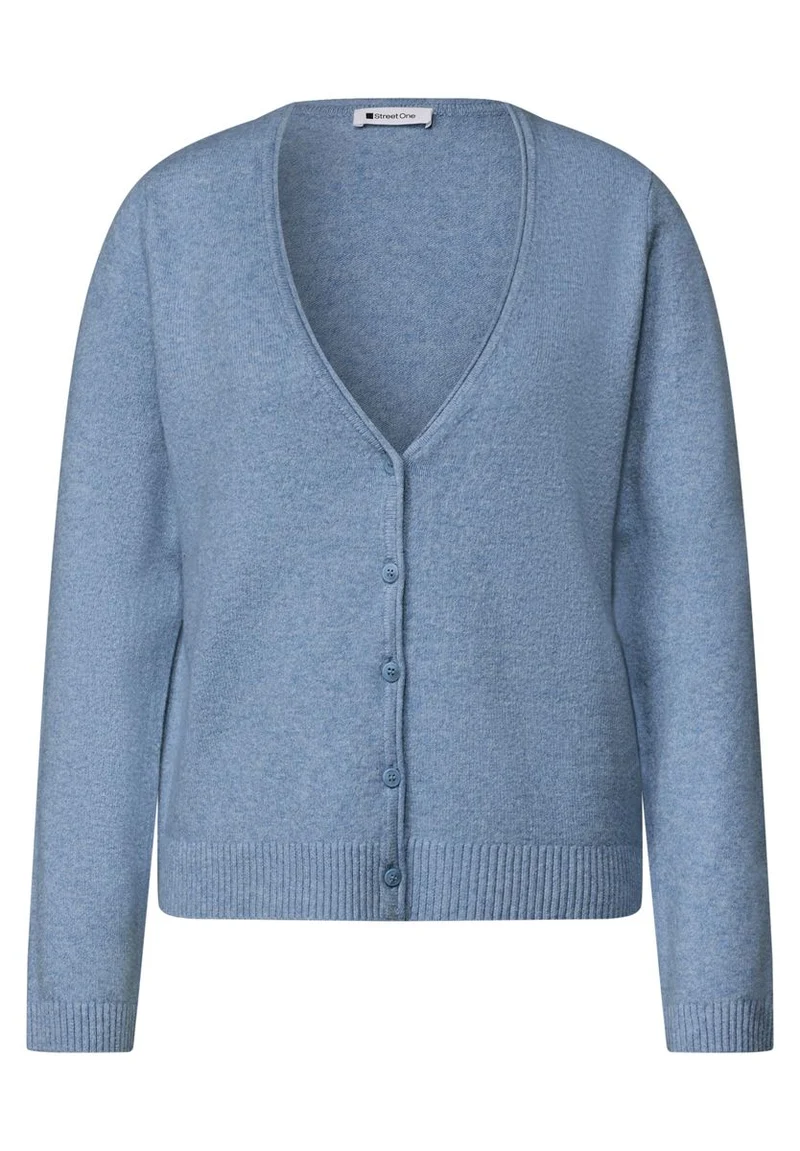 Cadigan mit V-Neck und Knopfleiste