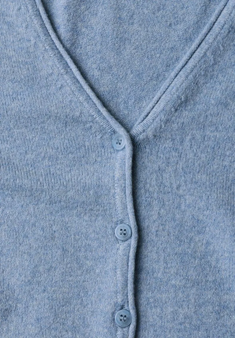 Cadigan mit V-Neck und Knopfleiste