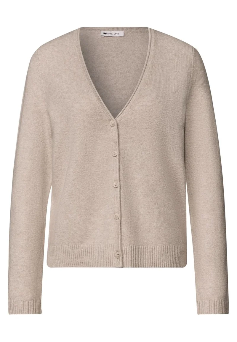 Cadigan mit V-Neck und Knopfleiste