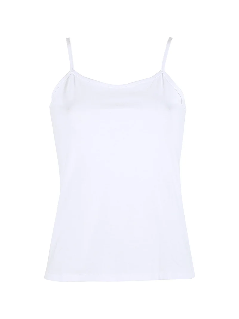 Canotta donna in cotone - bianco