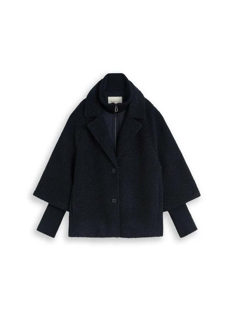 Cosy Cape Jacke im 2-in-1-Look