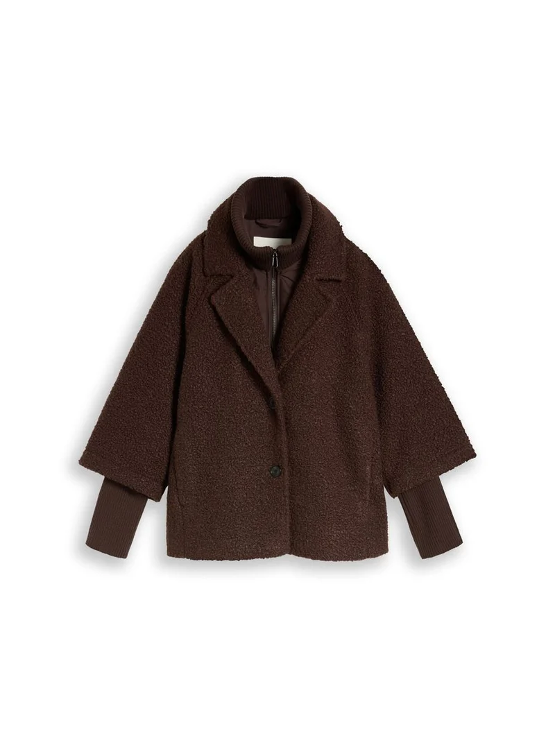 Cosy Cape Jacke im 2-in-1-Look