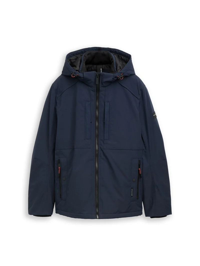 Funktionsjacke mit abnehmbarer Kapuze